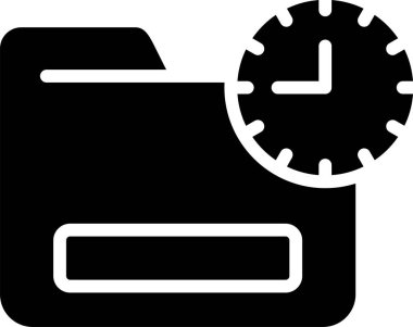 Belge Geçmişi ikon vektör illüstrasyonu