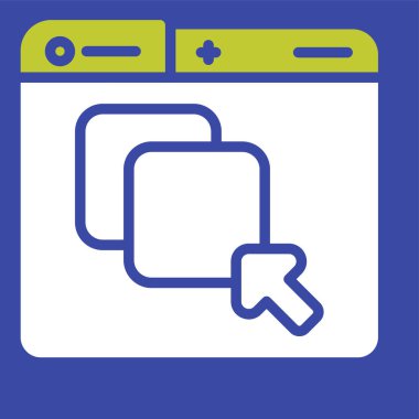 Grafik Tasarım Web simgesi vektör illüstrasyonu