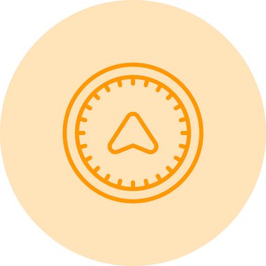 pusula web simgesi tasarımı çizimi