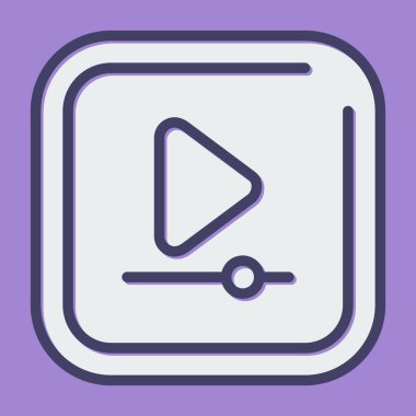 Video oynatımını kutsal kişilerin resmi, vektör çizim