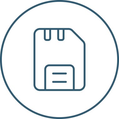 Disk web simgesi, basit vektör illüstrasyonu