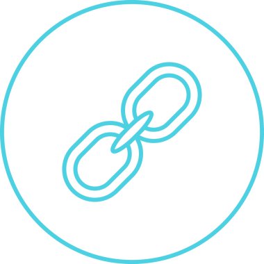 URL imza web simgesi, basit vektör illüstrasyonu