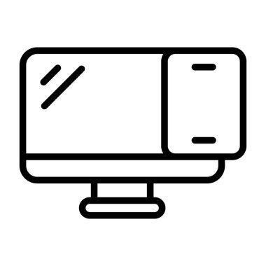 Yanıt Tasarım simgesi, vektör illüstrasyonu basit tasarım