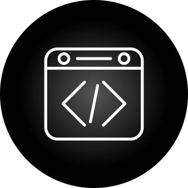 Web tasarım simgesi, web geliştirme konsepti, vektör illüstrasyonu 