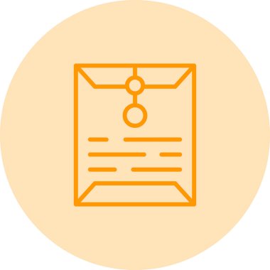 Zarf web simgesi, basit illüstrasyon