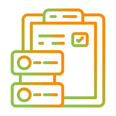 Veri simgesinin vektör illüstrasyonu