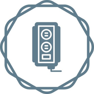 soket simgesi web basit illüstrasyon