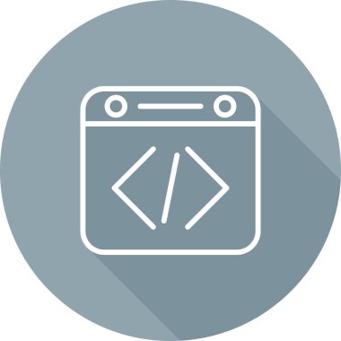 Web tasarım simgesi, web geliştirme konsepti, vektör illüstrasyonu 