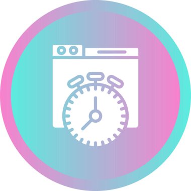 Basit bir kronometre. vektör simgesi