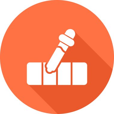 pipette simgesi, web basit illüstrasyon
