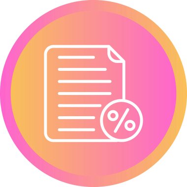 belge simgesi, vektör illüstrasyonu basit tasarım