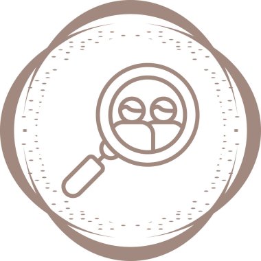 Kullanıcı Araştırma simgesi vektör illüstrasyonu 