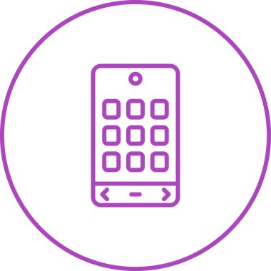 cep telefonu simgesi, vektör illüstrasyonu basit tasarım