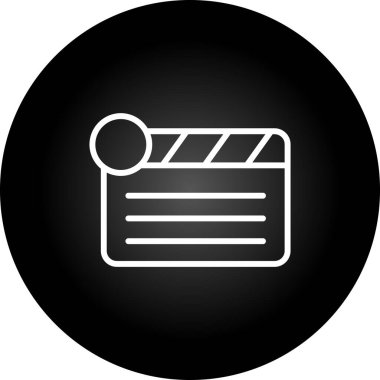  Clapper kurulu simge vektör çizim