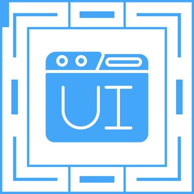 Kullanıcı Arayüzü Web simgesi vektör çizimi