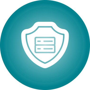 veri koruma simgesi vektör illüstrasyonu