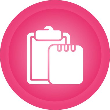 Yazı tahtası olan görev listesi. Web simgesi basit illüstrasyon