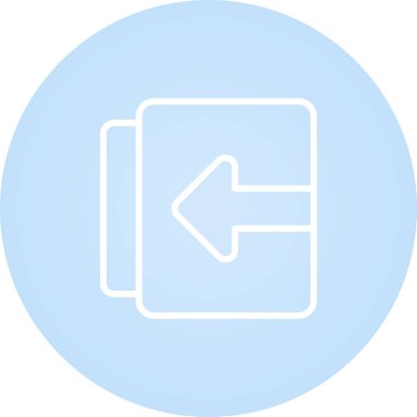 Belge İçeriye web simgesi aktar, basit vektör illüstrasyonu