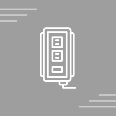 soket simgesi web basit illüstrasyon