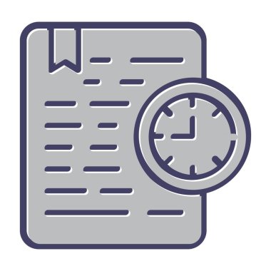 Belge Süresi Sona Erme Ağı vektör illüstrasyonu