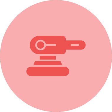 Sander simgesi, vektör illüstrasyonu basit tasarım