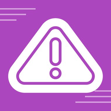 Uyarı, uyarı simgesi vektör illüstrasyonu 