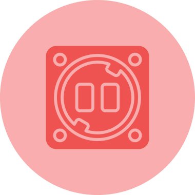 soket simgesi web basit illüstrasyon