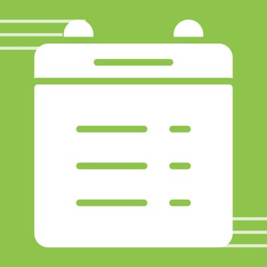 Takvim Çizgileri web simgesi, basit illüstrasyon 