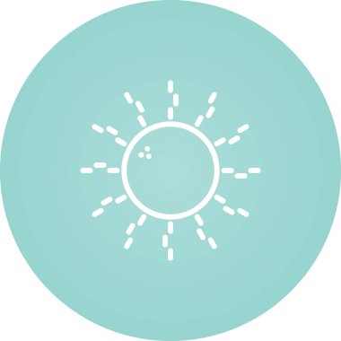 güneş web simgesi basit tasarım 