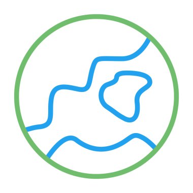 Küresel simge vektör illüstrasyonu 