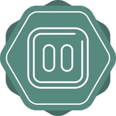 Duraklat simgesinin vektör illüstrasyonu