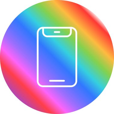 akıllı telefon web simgesi vektör çizimi 