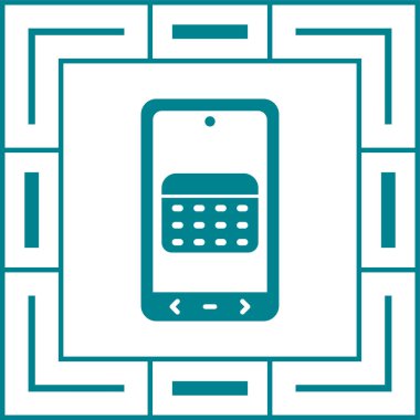 Takvim simgesi, vektör çizimi 