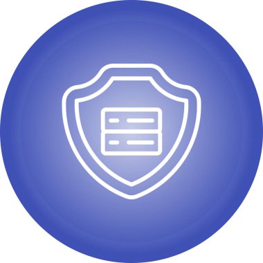 veri koruma simgesi vektör illüstrasyonu