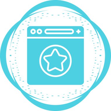 Favori sayfanın illüstrasyon simgesi 