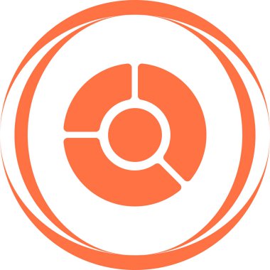 Pie Grafik Simgesi, Grafik İşareti, Renkli Vektör Resimleri