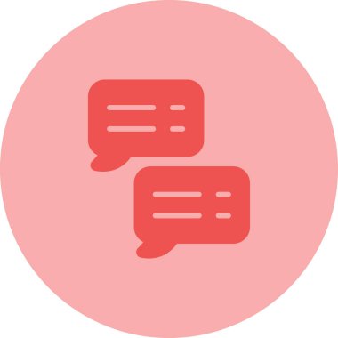 Sohbet balonları. Web simgesi basit tasarım