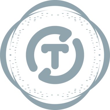 Bir harf simgesinin vektör illüstrasyonu 