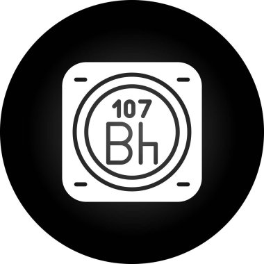 Metal kimyasal elementin web illüstrasyonu