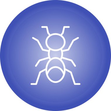 Karınca ağ simgesi, basit vektör illüstrasyonu 