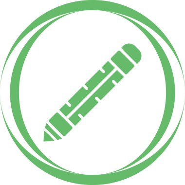 Kalem. Web simgesi basit illüstrasyon 