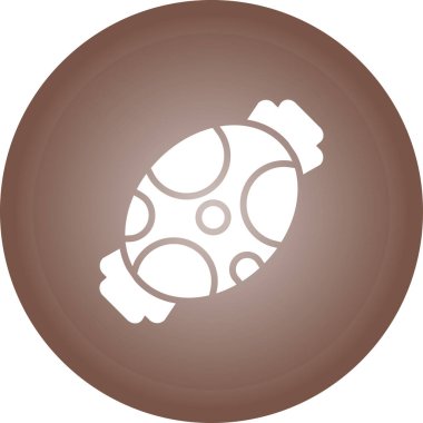 Şeker Web simgesi, basit illüstrasyon 