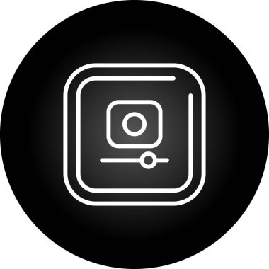 Video Kaydı Kare Vektör İllüstrasyonu