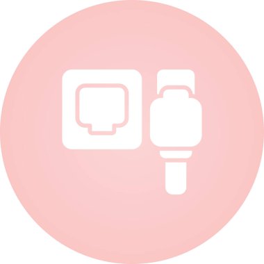 Ethernet web simgesinin vektör illüstrasyonu