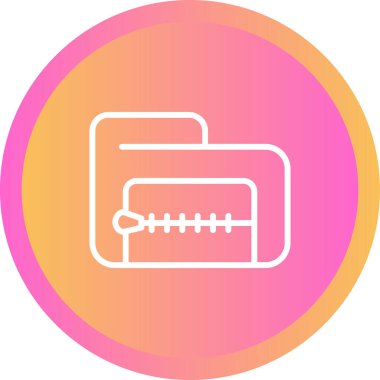 ZIP dosya biçimi vektör illüstrasyonu