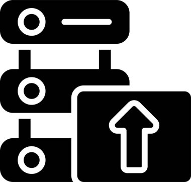 Web simge vektör çizim upload