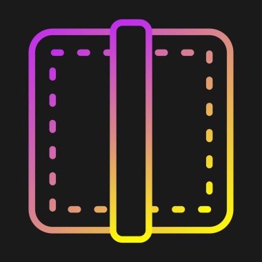 Web tasarımı için kenar simgesi, ayırıcı satır vektör işareti 