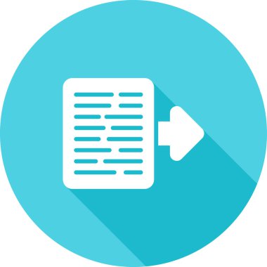 Belge Aktarma web simgesi, basit illüstrasyon 