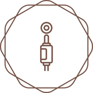 elektrik prizi simgesi. Web illüstrasyonu