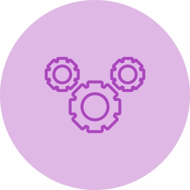 Simge, web düğmesi, basit vektör illüstrasyonu ayarlanıyor